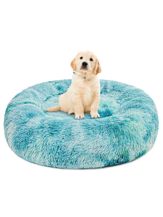 Other - Calming Donut Pet Bed for Small Dogs 20"x20" Anti-Anxiety Plush